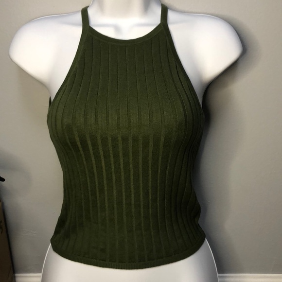 NWOT H&M Short Rib-knit Tank Tank Top - Picture 7 of 7